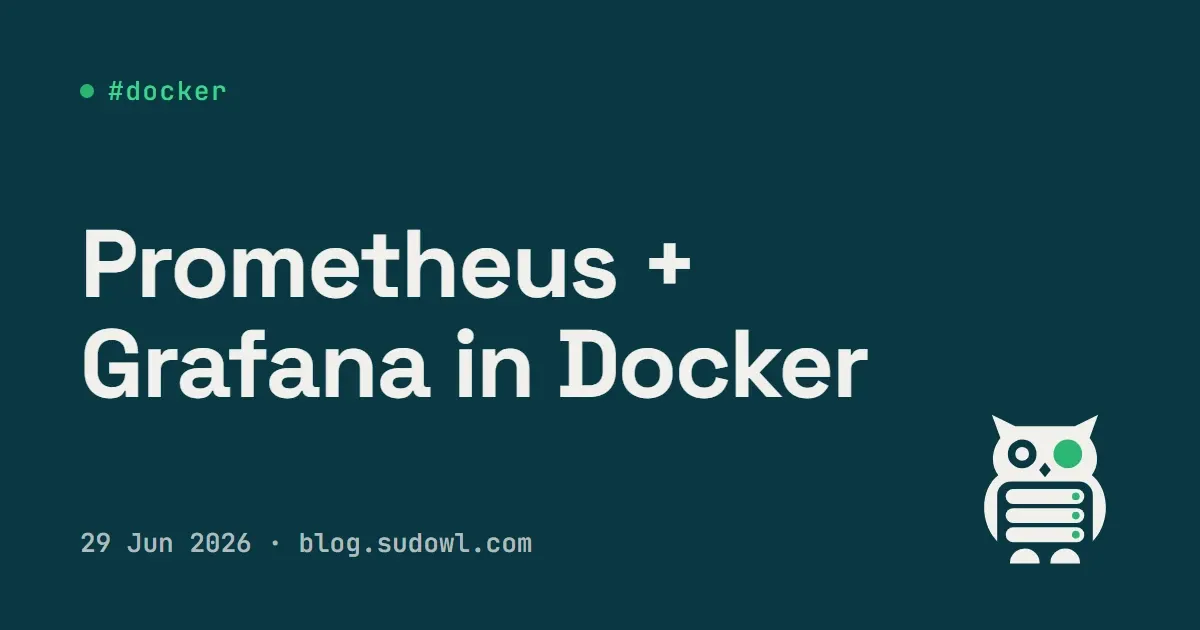A Prometheus + Grafana Monitoring Stack in Docker