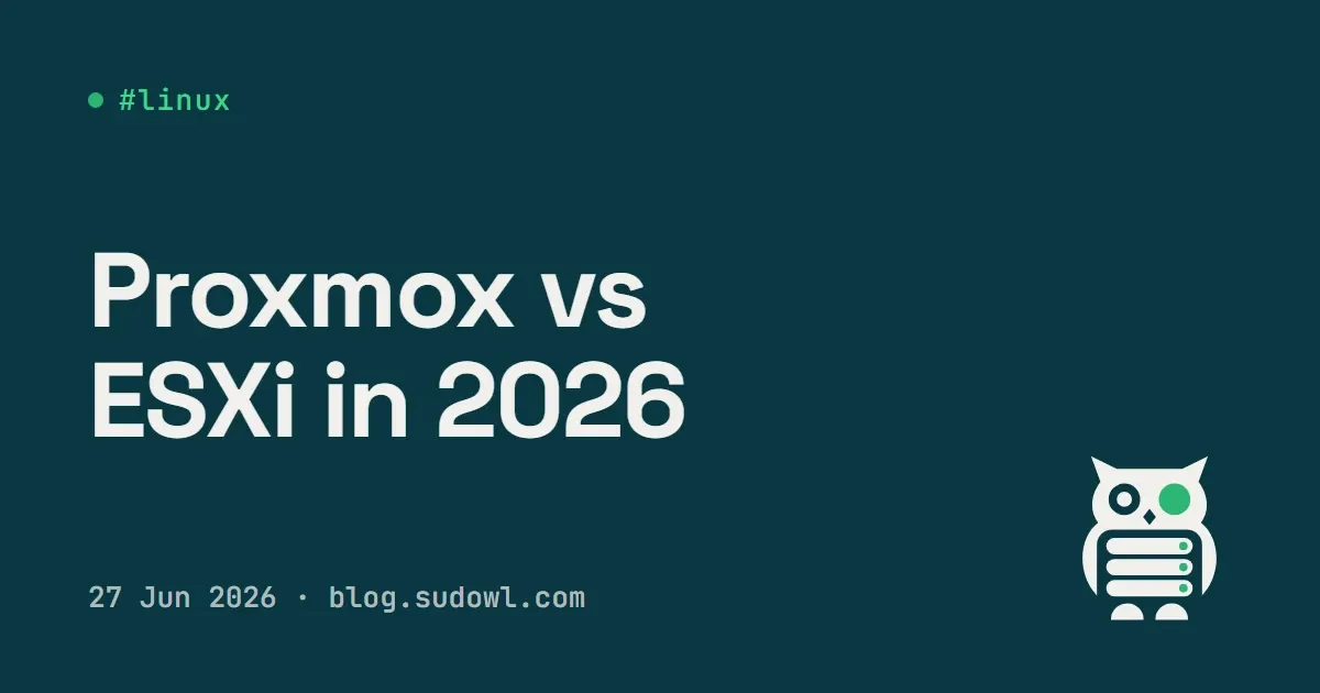 Proxmox vs VMware ESXi in 2026 — And How to Migrate