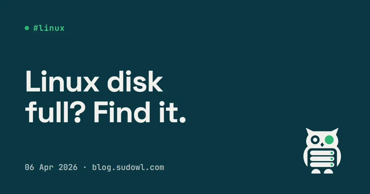 Linux Disk Full: Finding What's Eating Your Space
