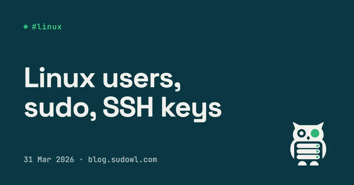 Linux User Management — adduser, Groups, sudo and SSH Keys