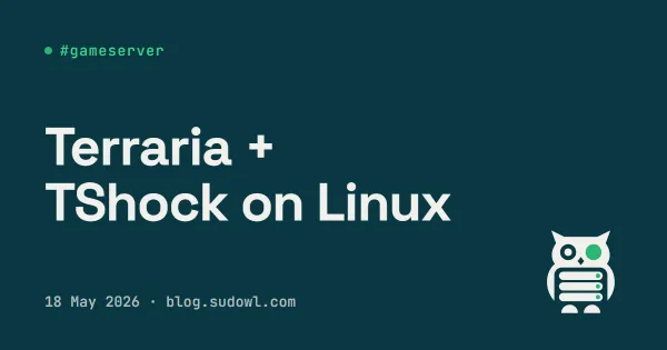 Terraria Dedicated Server on Linux with TShock
