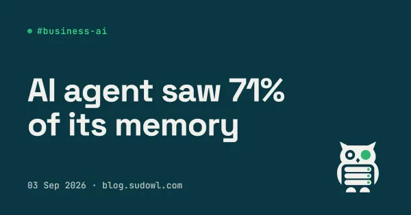 My AI Agent Only Saw 71% of Its Own Memory