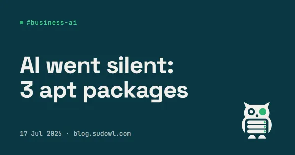 My AI Assistant "Stopped Answering" — It Was Missing Three apt Packages