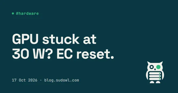 HP Victus GPU Stuck at ~30 W, Low FPS at 99% GPU Usage: It Was "HW Power Braking" (EC Reset Fix)
