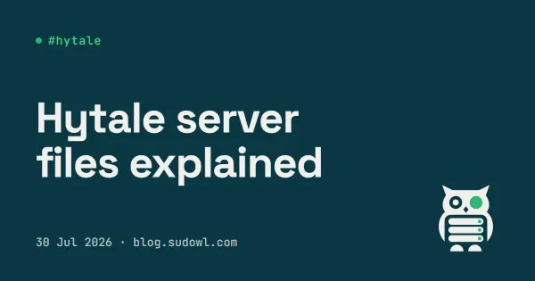 Hytale Server Files Explained: Where Your World Actually Lives