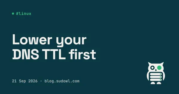 Lower Your DNS TTL Before You Migrate a Server (A Checklist)