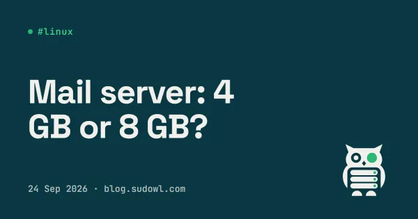 Mail + Web on One Server: 4 GB or 8 GB of RAM? I Measured It