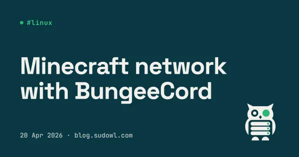 BungeeCord / Waterfall Setup — Running a Minecraft Server Network